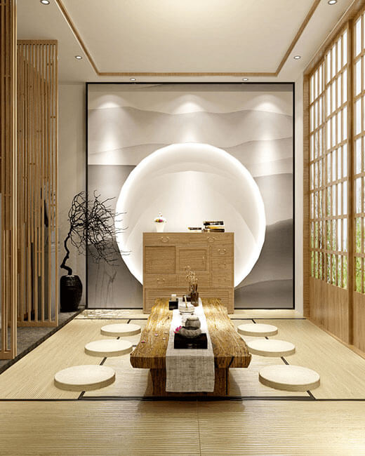 salle privative style japonaise